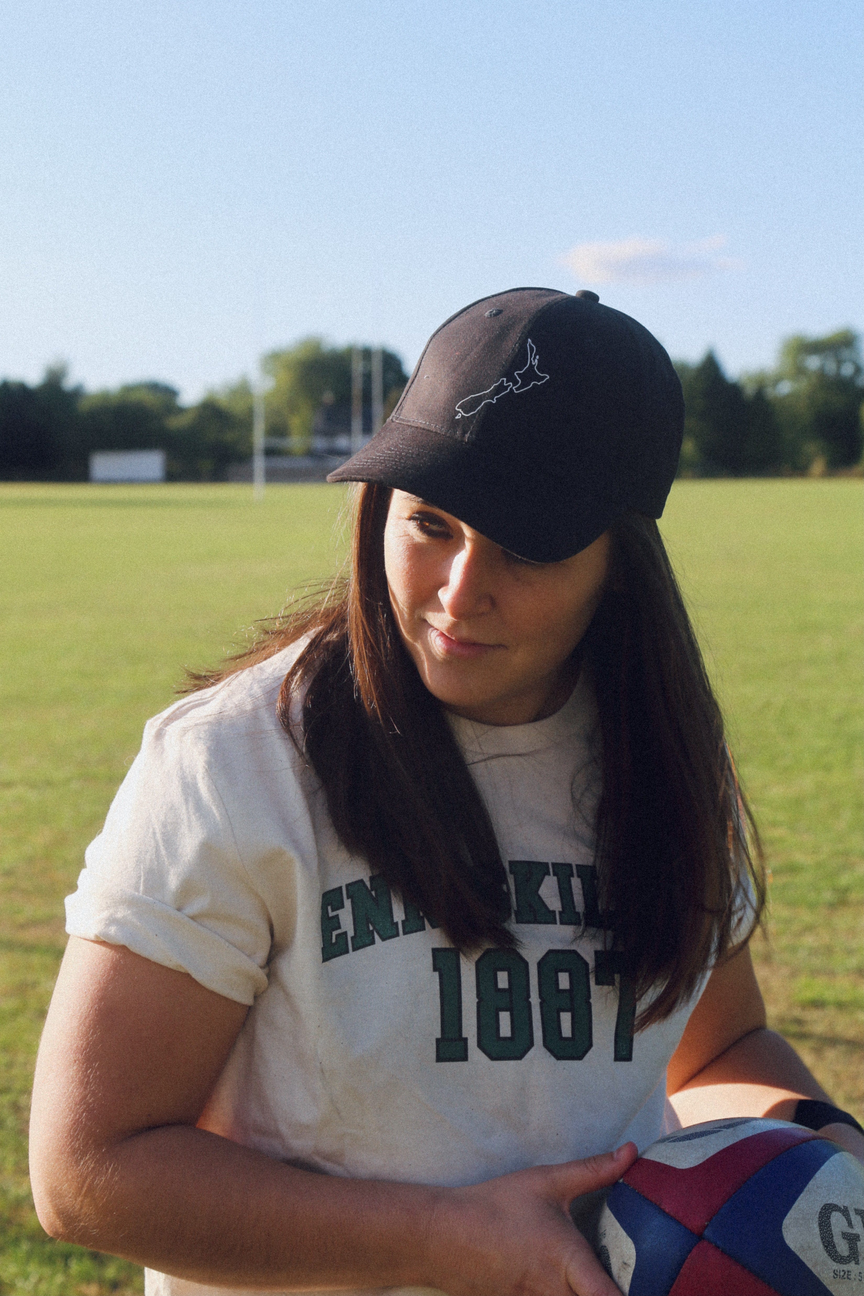 Official Women's Rugby World Cup Logo Cap - Black